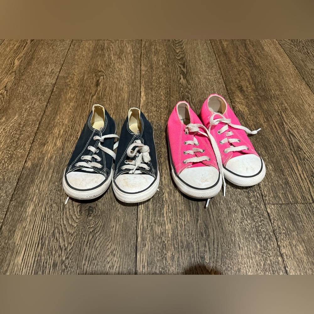 Converse Kids Sneakers - Black and Pink